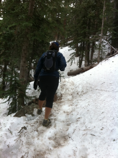 The trail became more "icy" than "not icy." 